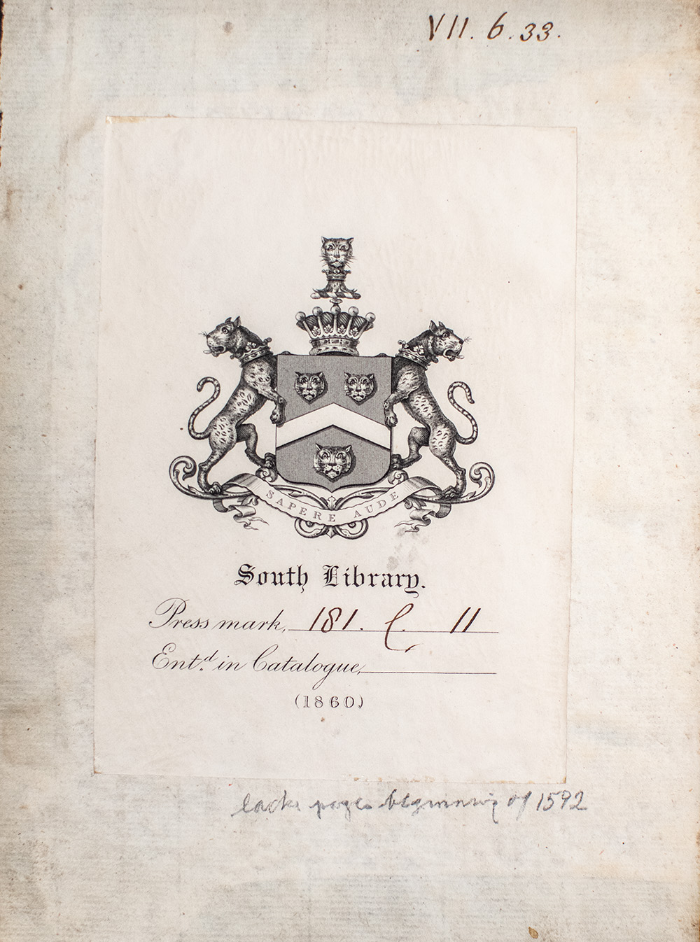 Ephemeris Anno Christi 1554.