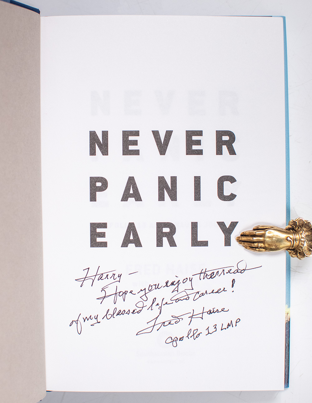 Never Panic Early: An Apollo 13 Astronaut's Journey.