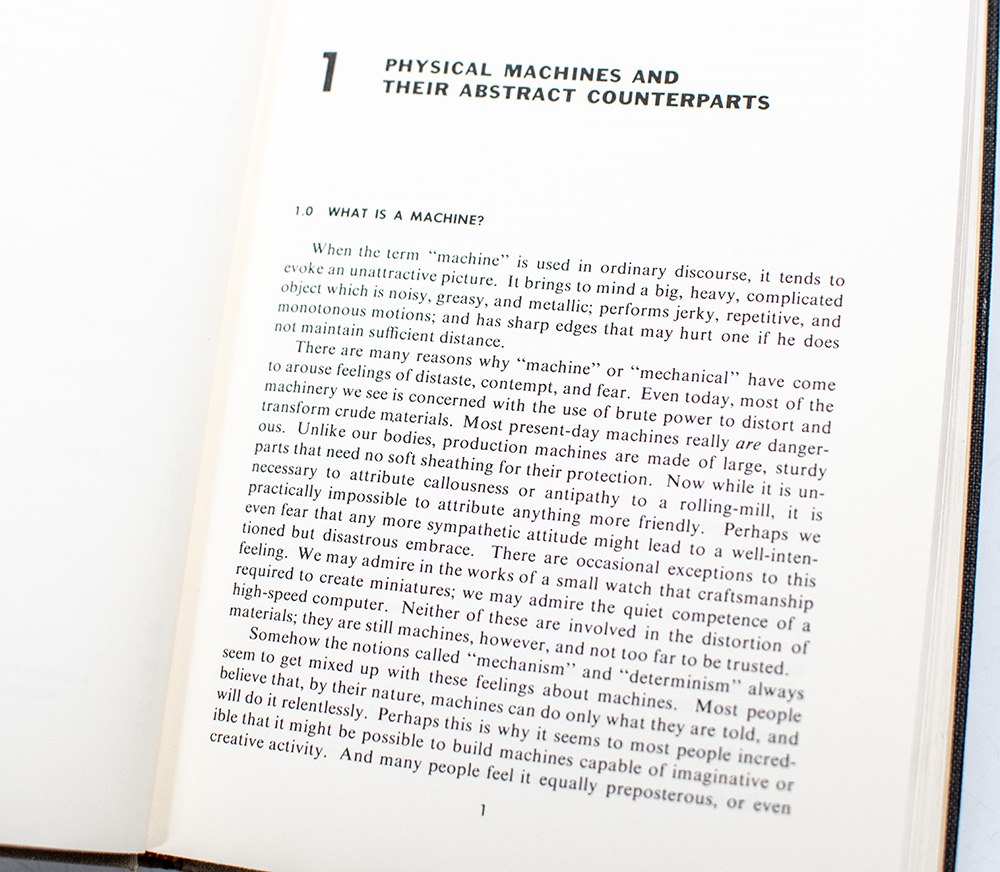 Computation Finite and Infinite Machines.