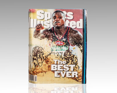 Carl Lewis Signed Sports Illustrated.