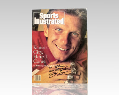 Joe Montana Signed Sports Illustrated.