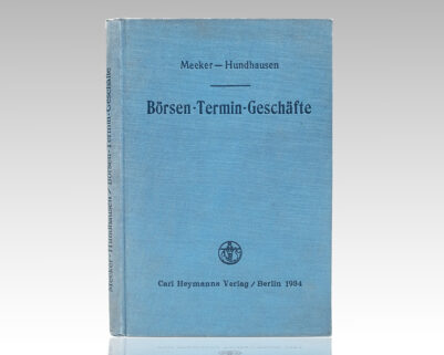 Börsen-Termin-Geschäfte. [Short Selling].