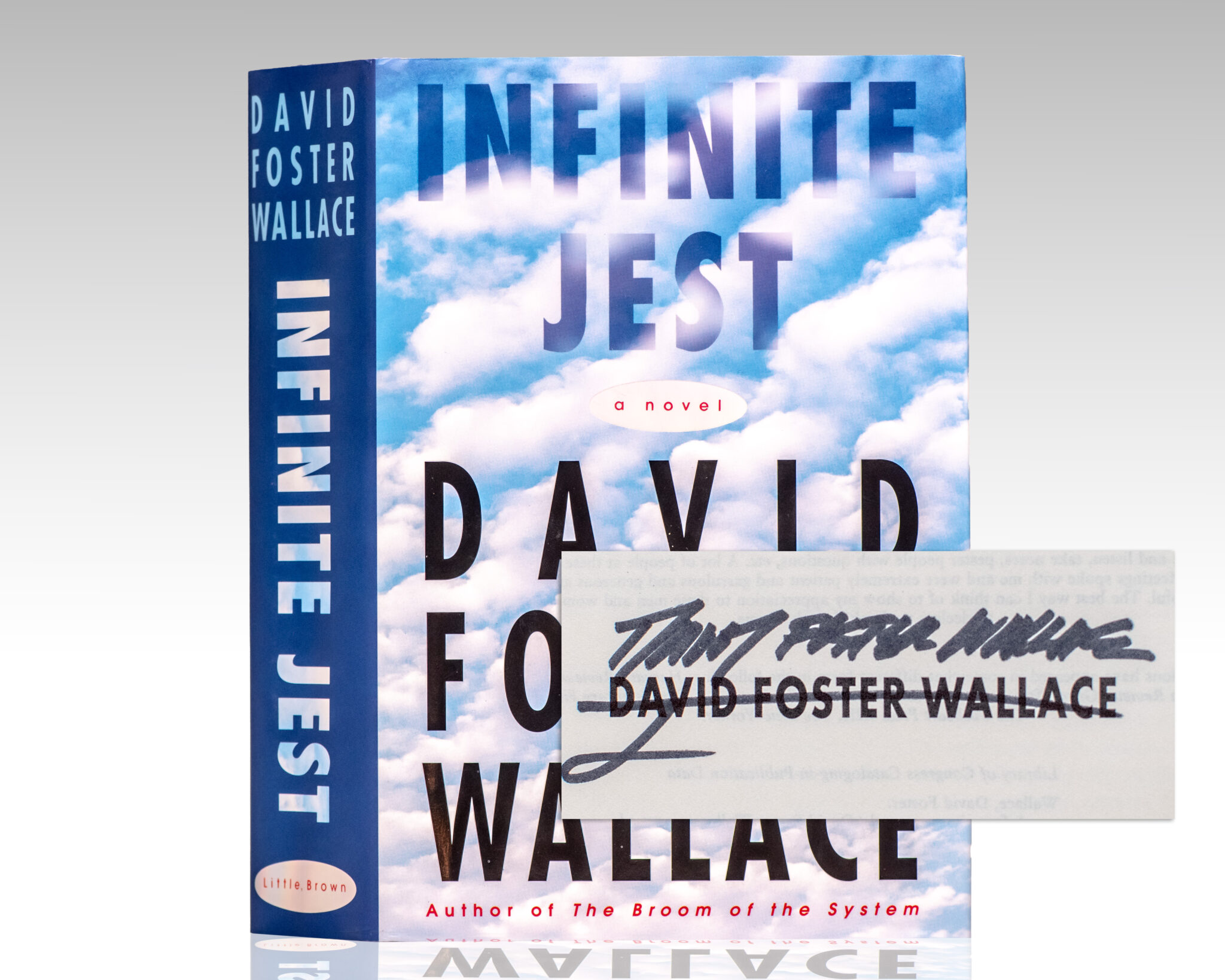 First edition of Infinite Jest; signed by David Foster Wallace