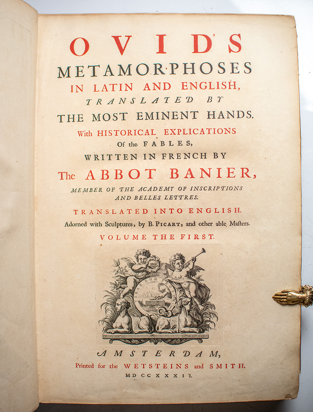 Ovid's Metamorphoses in Latin and English Translated by the Most Eminent Hands.