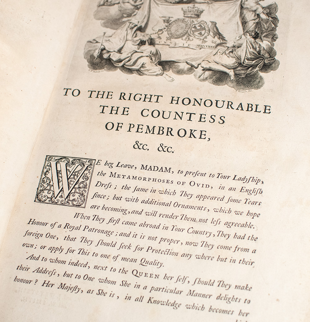 Ovid's Metamorphoses in Latin and English Translated by the Most Eminent Hands.
