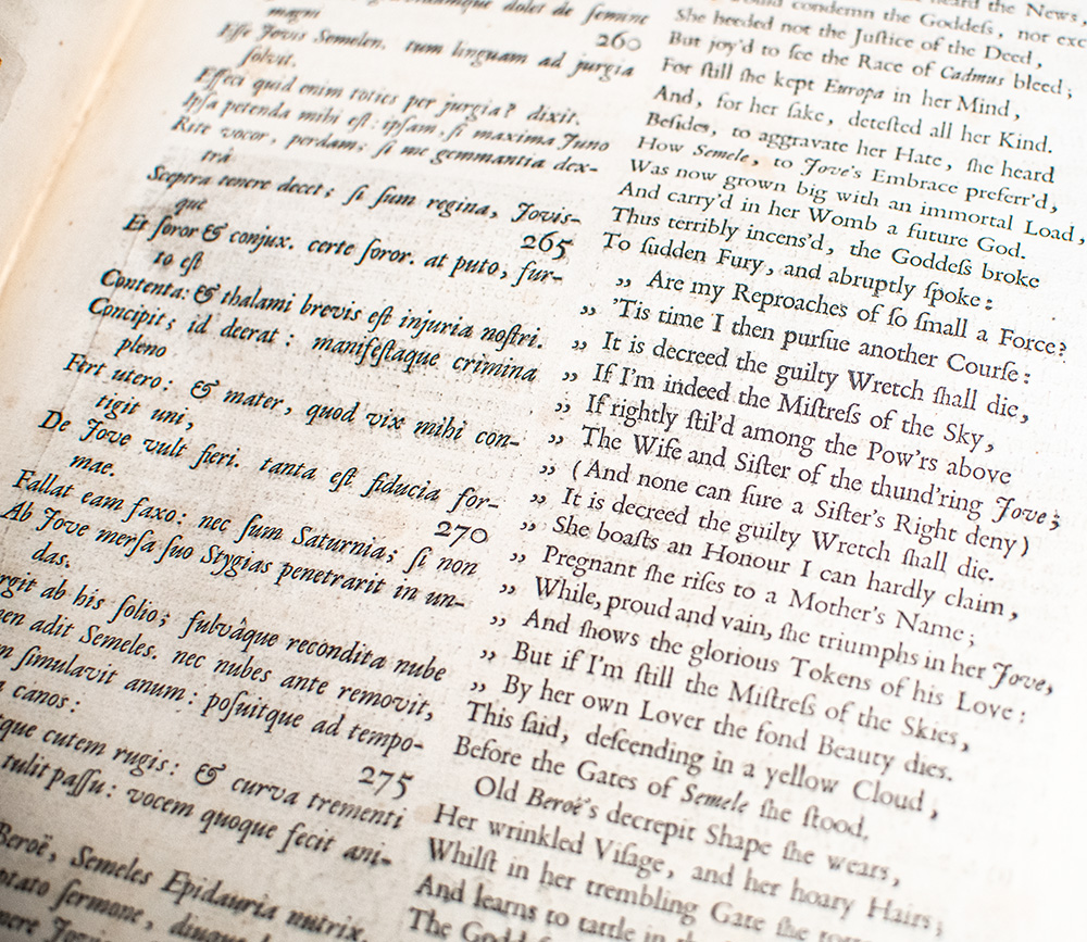 Ovid's Metamorphoses in Latin and English Translated by the Most Eminent Hands.