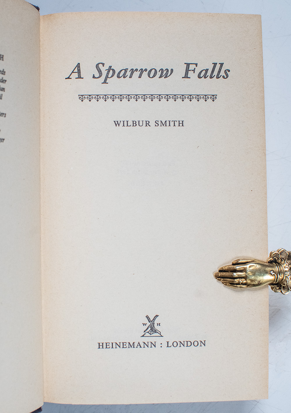 A Sparrow Falls.