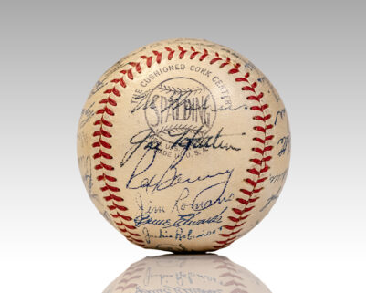1950 Jackie Robinson and Brooklyn Dodgers Team Signed Baseball.