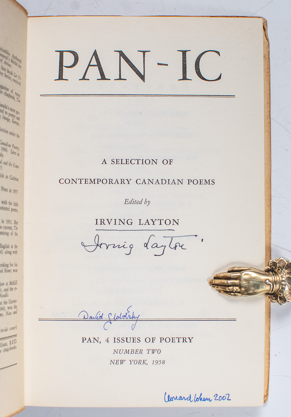 Pan-ic: A Selection of Contemporary Canadian Poems.