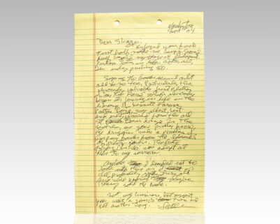 Lucien Carr Autograph Letter Signed to Helen Weaver.