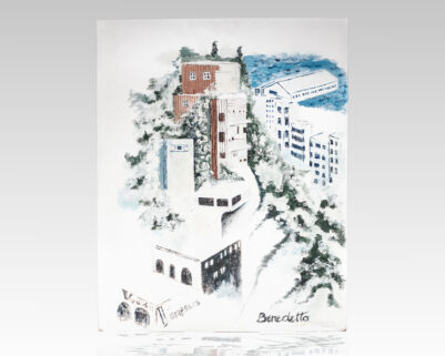 Tony Bennett Original San Francisco 'Cityscape' Painting.