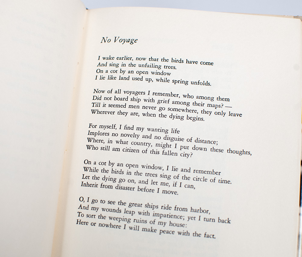 No Voyage and Other Poems.