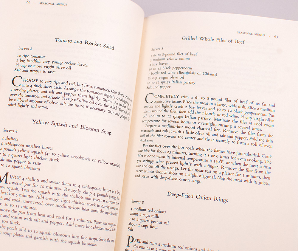 Chez Panisse Menu Cookbook.