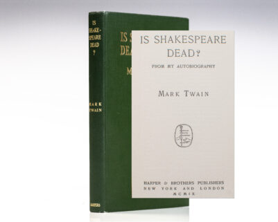 Is Shakespeare Dead? From My Autobiography.