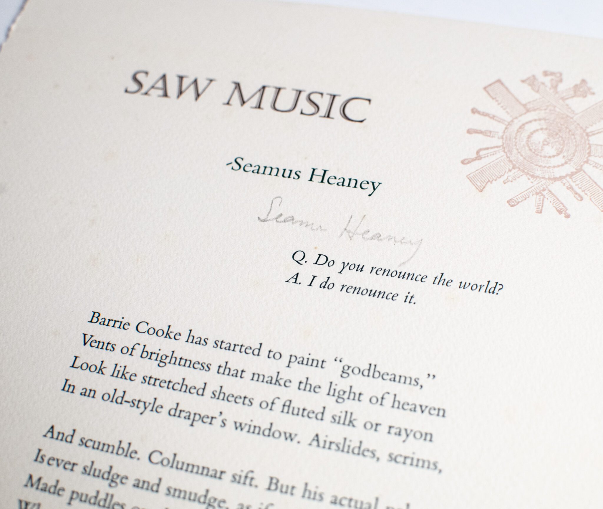 Saw Music Broadside.