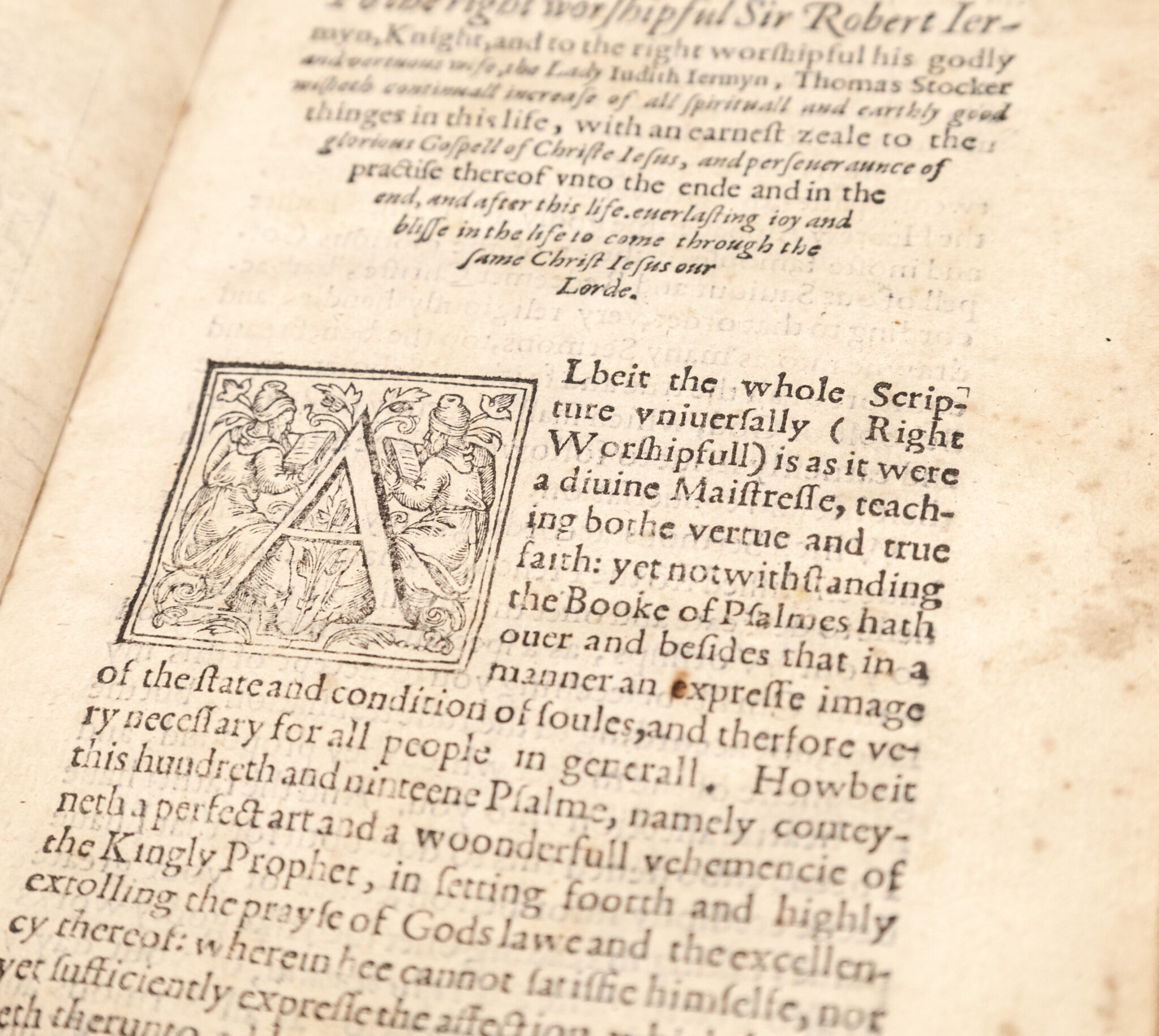 Two and twentie Sermons of Maister John Calvin. In which Sermons is most religiously handled, the hundredth and nineteenth Psalme of David, by eight verses aparte according to the Hebrewe alphabet.