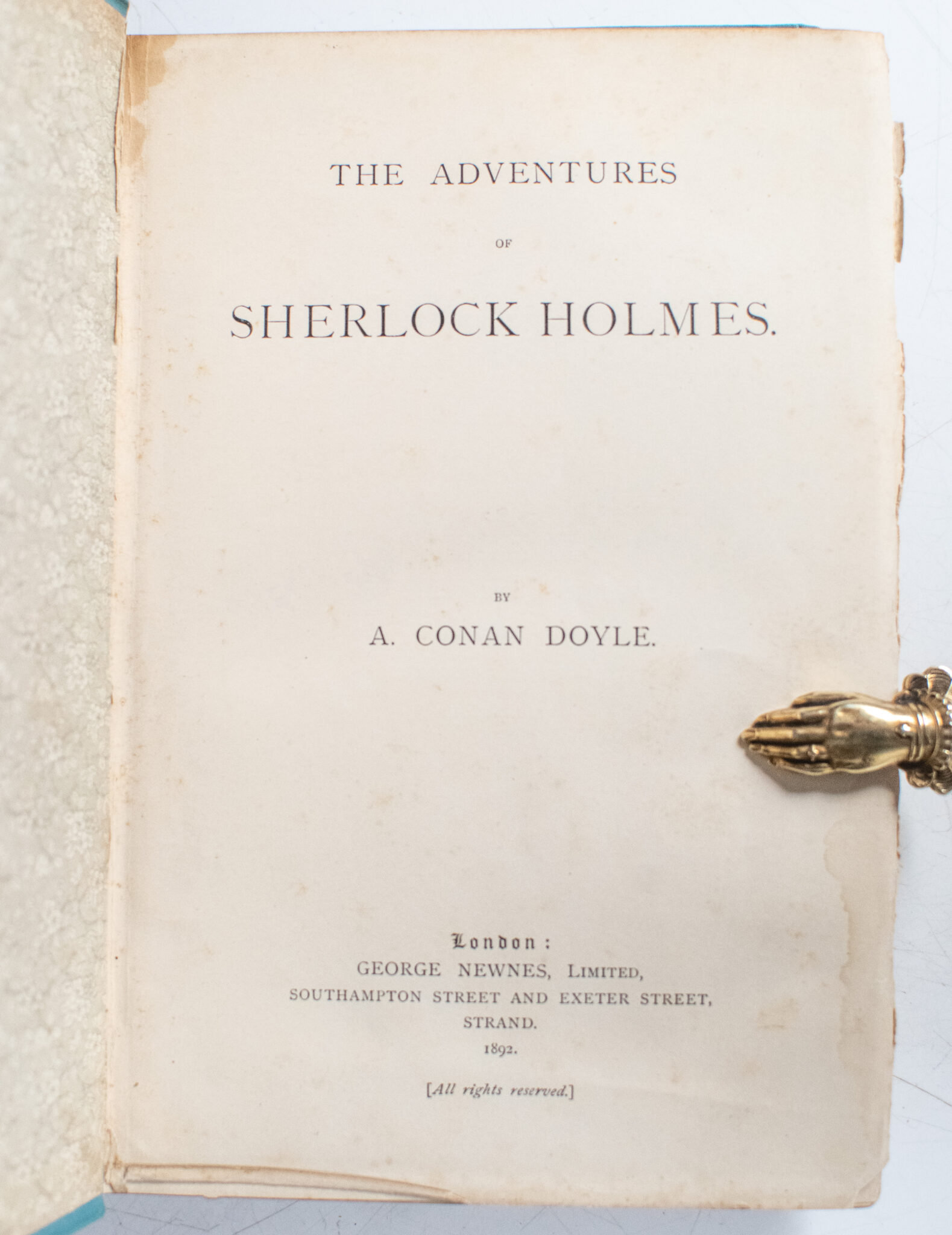 The Adventures of Sherlock Holmes.