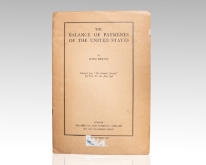 The Balance of Payments of the United States.