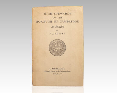High Stewards of the Borough of Cambridge: An Enquiry.