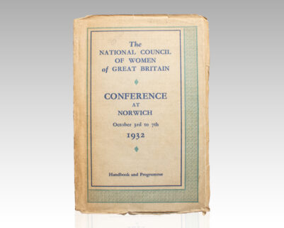 The National Council of Women of Great Britain: Conference at Norwich, October 3rd to 7th, 1932.