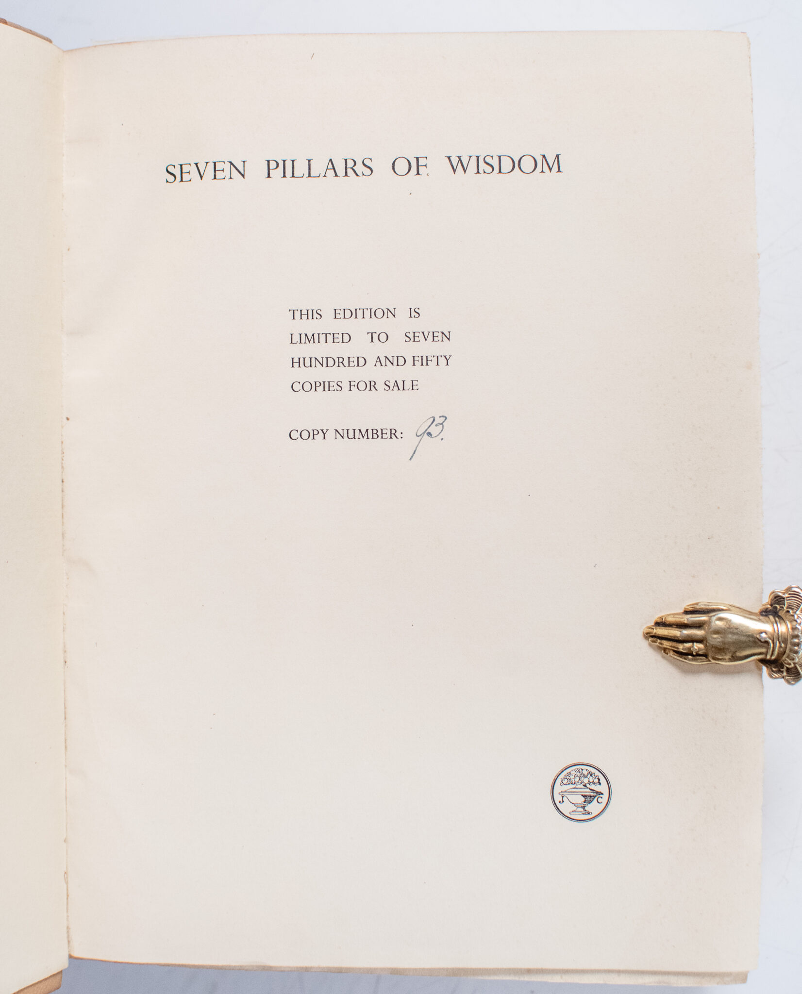 Seven Pillars of Wisdom.