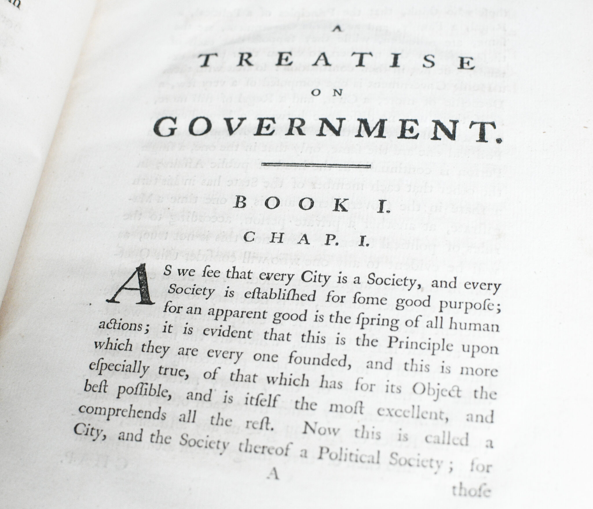 A Treatise on Government. Translated From The Greek of Aristotle.