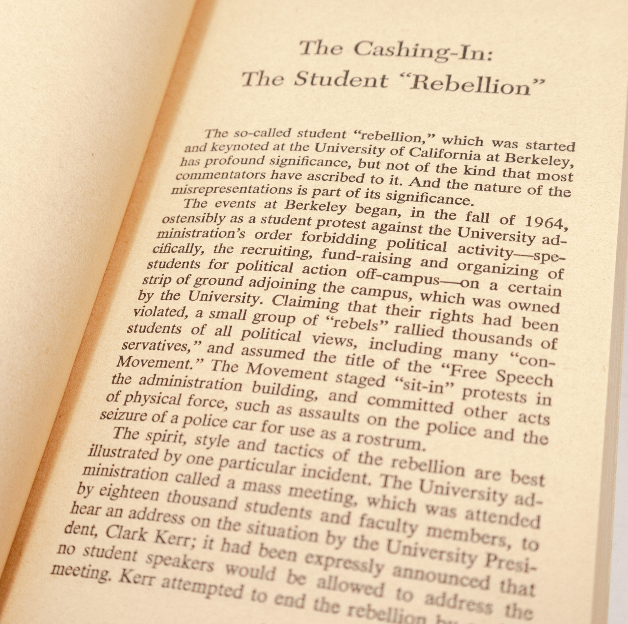 The New Left: The Anti-Industrial Revolution.