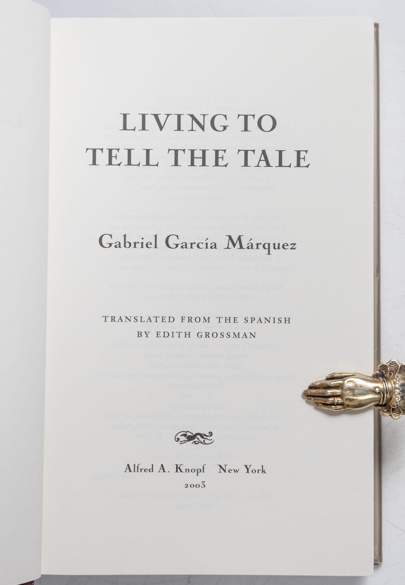 Living To Tell the Tale.
