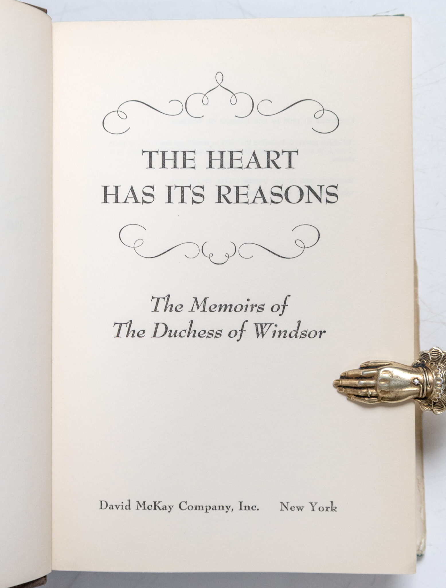 A King's Story: The Memoirs of the Duke of Windsor and The Heart Has Its Reasons: The Memoirs of the Duchess of Windsor.