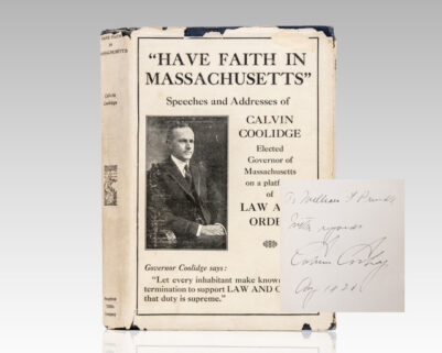 Have Faith in Massachusetts: A Collection of Speeches and Messages.