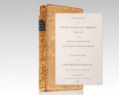 Constitution of the United States of America: Rules of the House of Representatives, Joint Rules of the Two Houses and Rules of the Senate, with Jefferson's Manual.