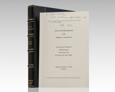 Induction Proceedings for Robert A. Katzmann.