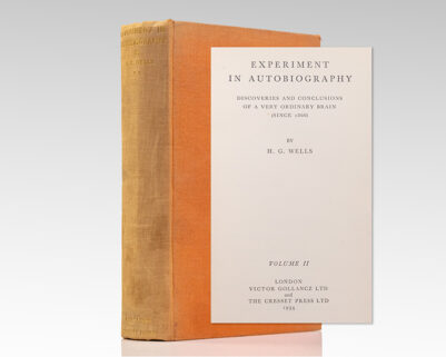 Experiment in Autobiography: Volume II Discoveries and Conclusions of a Very Ordinary Brain.