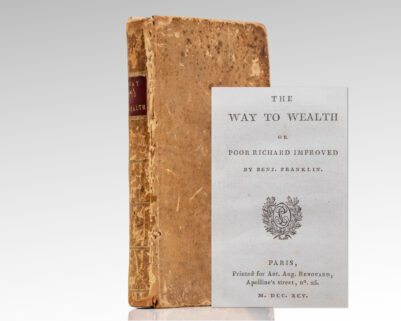 The Way to Wealth or Poor Richard Improved.