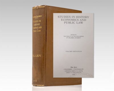 Studies in History, Economics and Public Law. Volume LXIV.