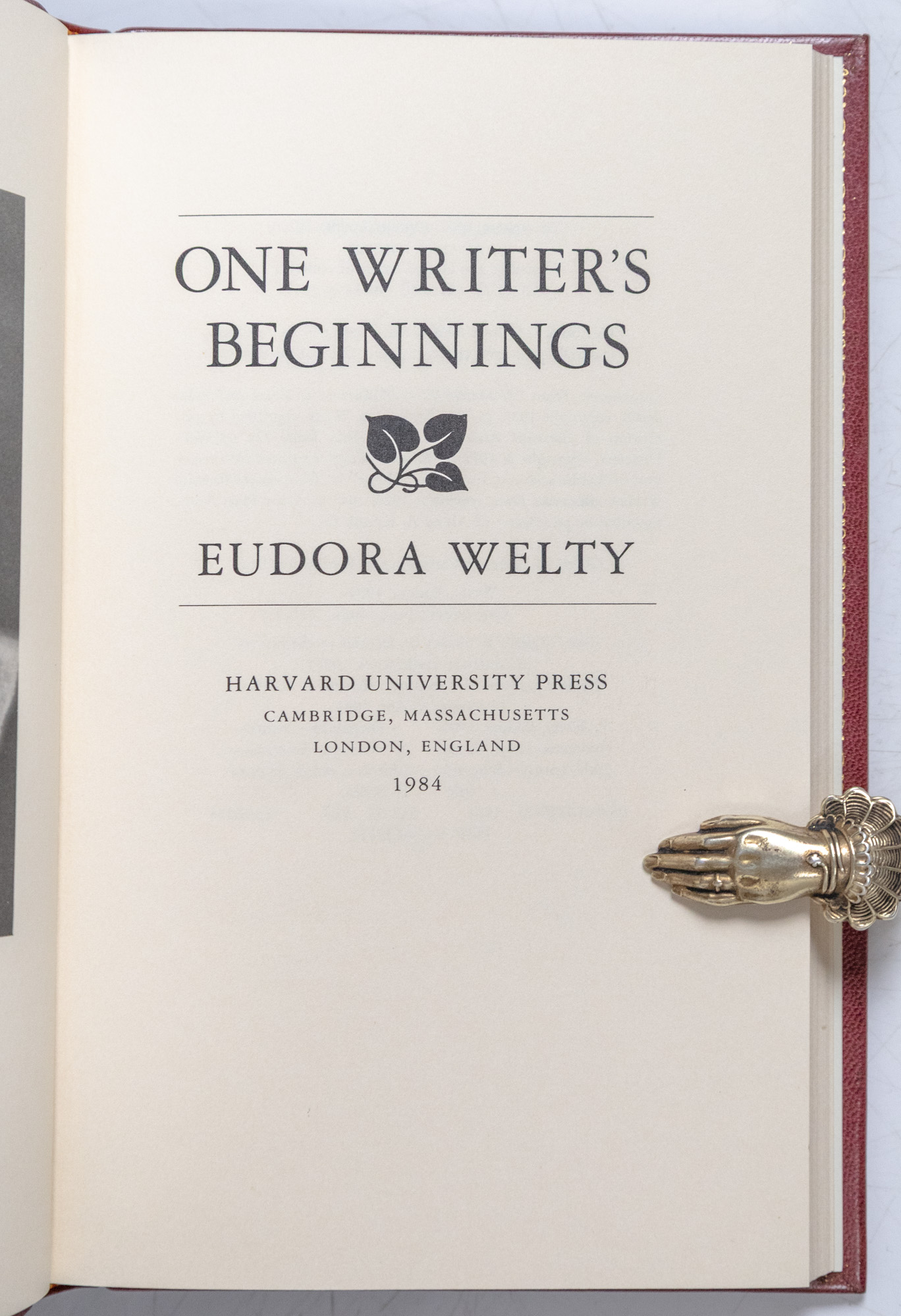 One Writer's Beginnings.