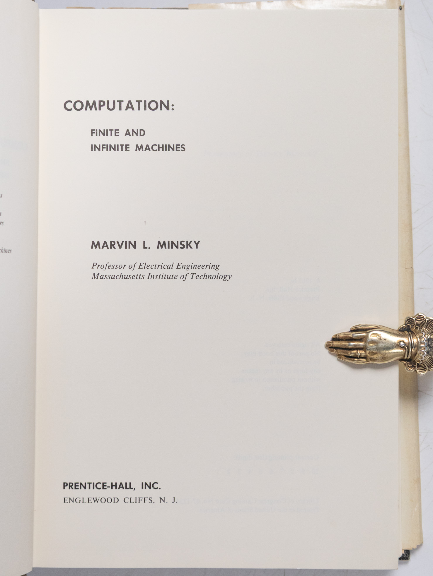 Computation Finite and Infinite Machines.