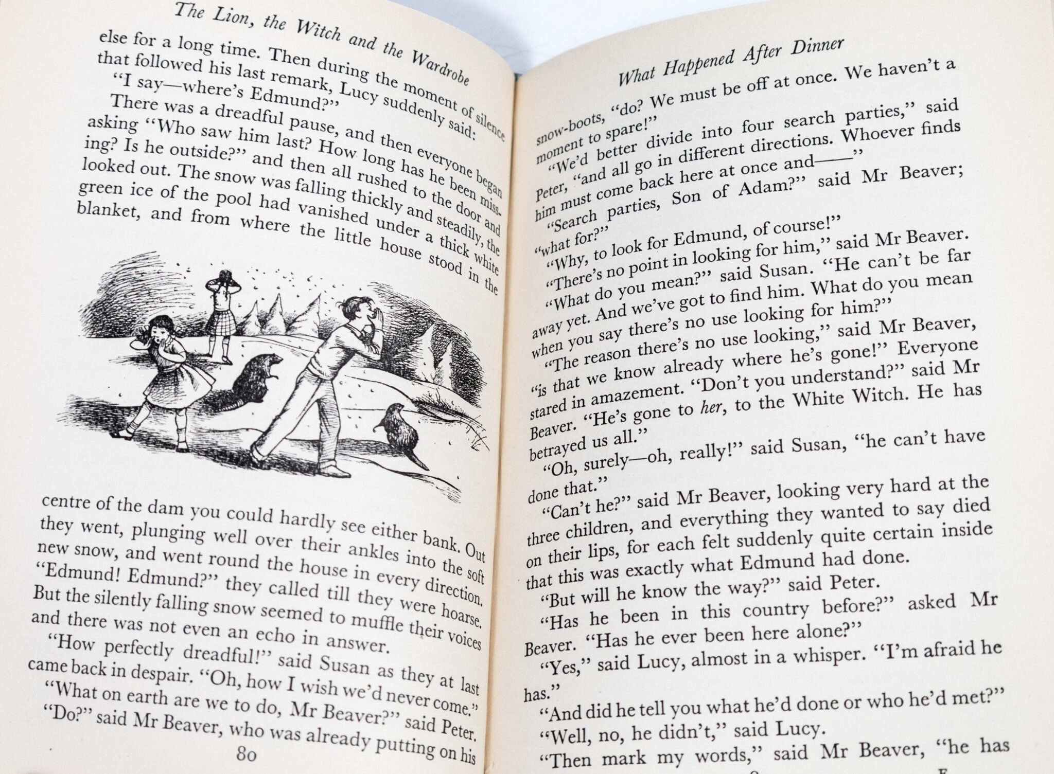 The Chronicles of Narnia: The Lion, The Witch and The Wardrobe, Prince Caspian, The Voyage of the Dawn Treader, The Silver Chair, The Horse and His Boy, The Magician’s Nephew, The Last Battle.