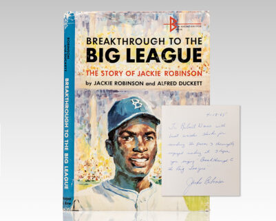 Breakthrough to the Big League: The Story of Jackie Robinson.