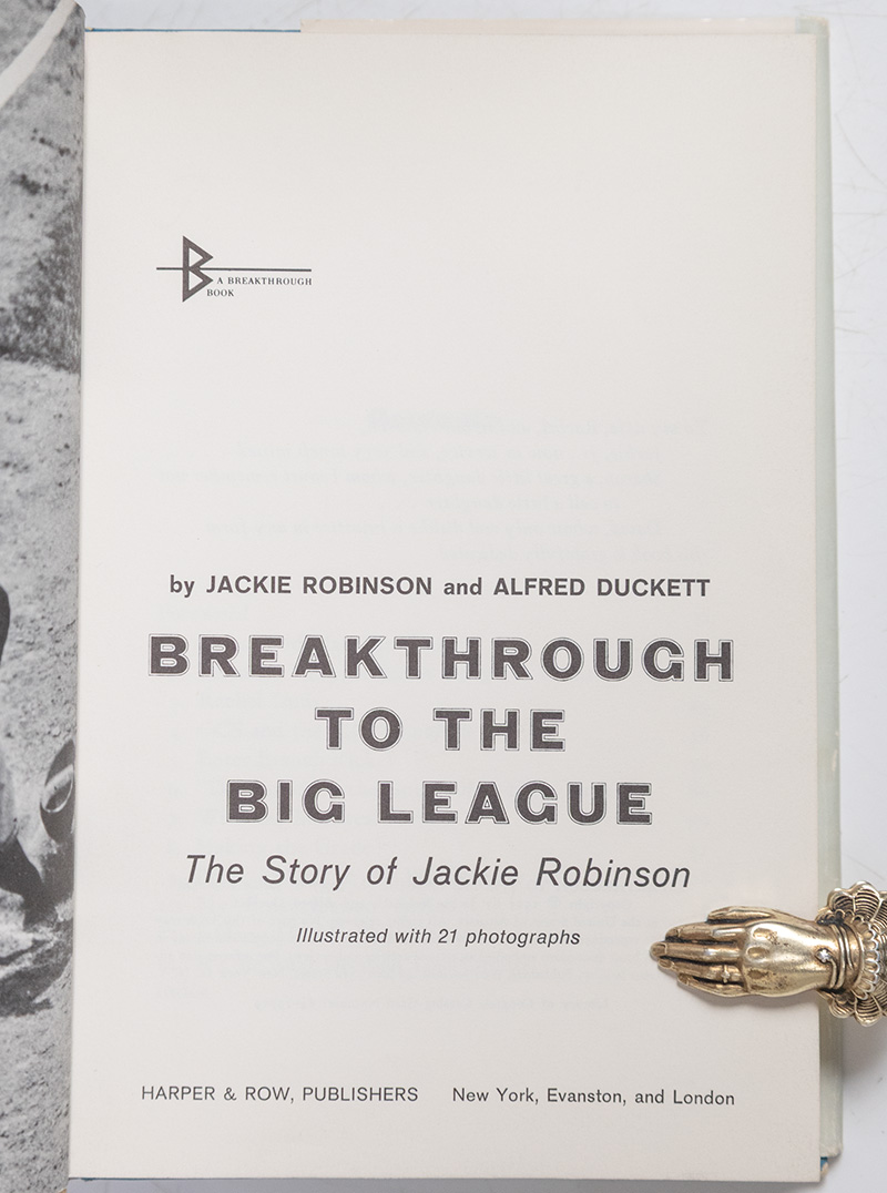 Breakthrough to the Big League: The Story of Jackie Robinson.