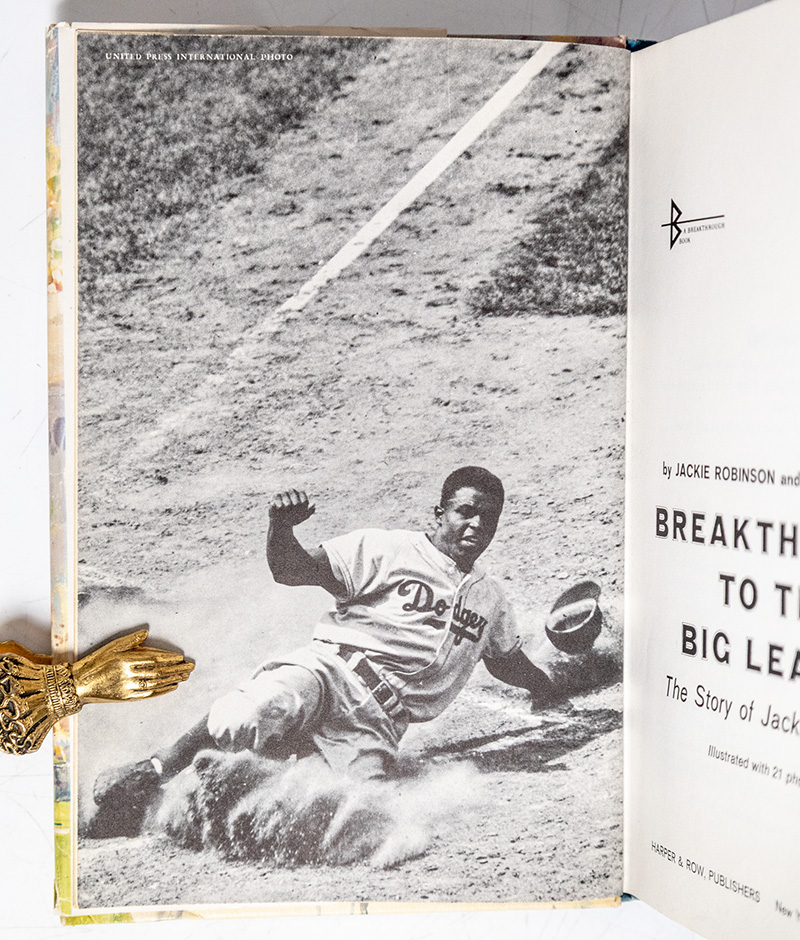 Breakthrough to the Big League: The Story of Jackie Robinson.