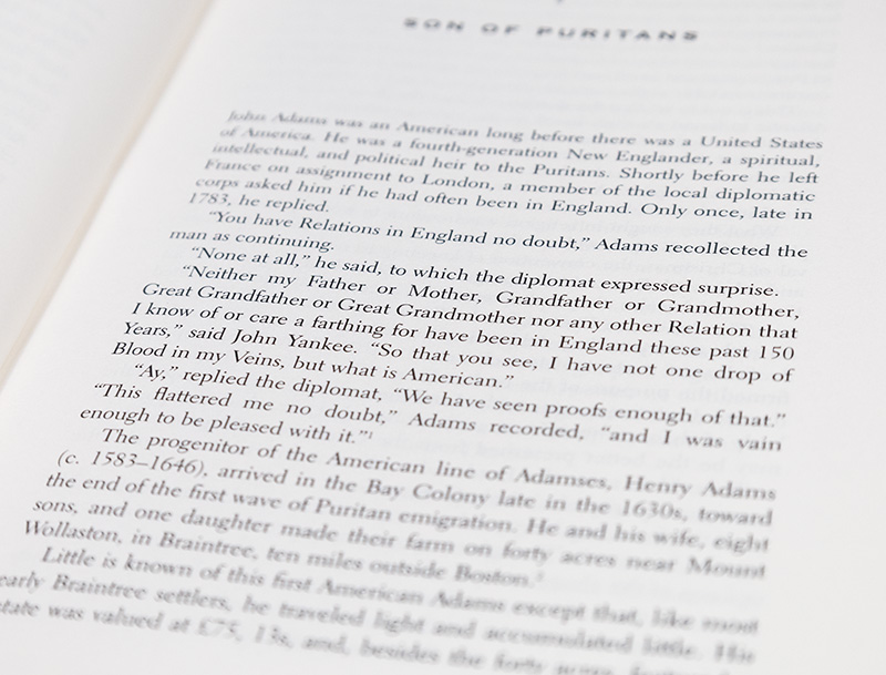 John Adams: Party of One.