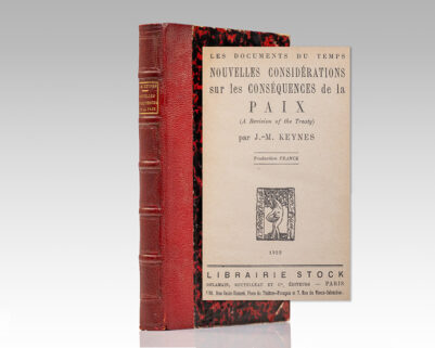 Nouvelles Considérations sur les Conséquences de la Paix (A Revision of the Treaty).
