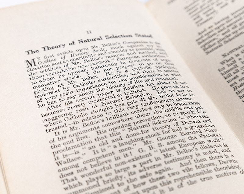 Mr. Belloc Objects to "The Outline of History".