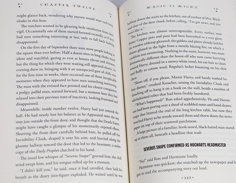 Harry Potter Series: Harry Potter and the Chamber of Secrets, Prisoner of Azkaban, Goblet of Fire, Order of the Phoenix, The Half-Blood Prince, and The Deathly Hallows.