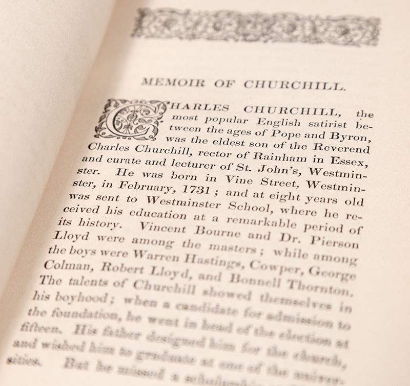 The British Poets: Charles Churchill.