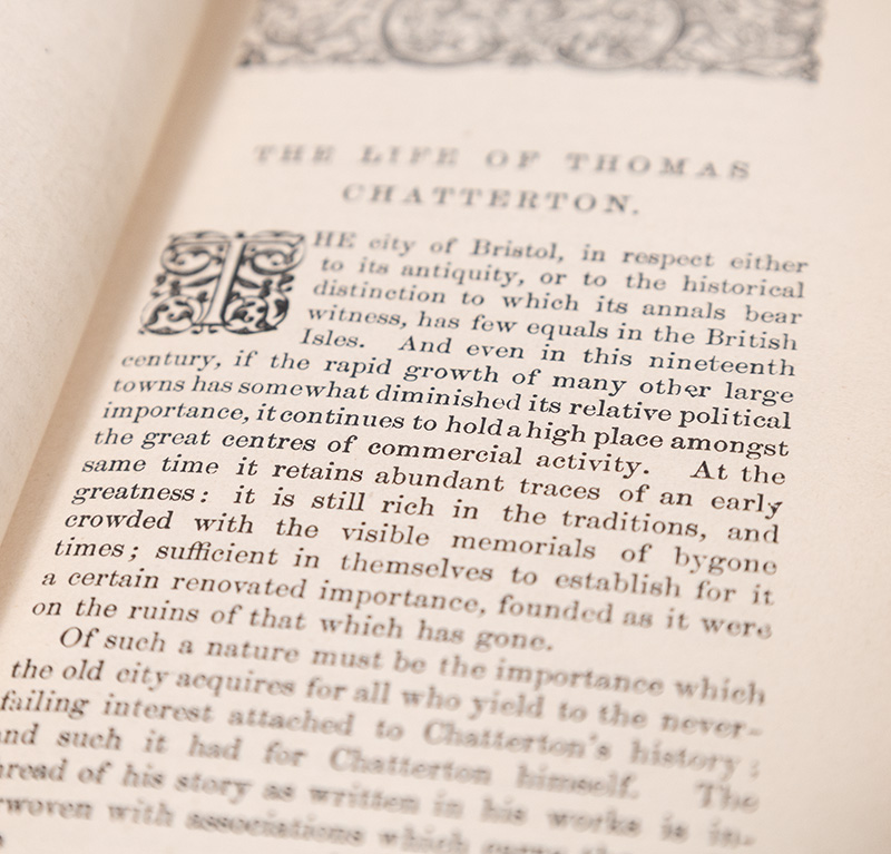 The British Poets: Thomas Chatterton.