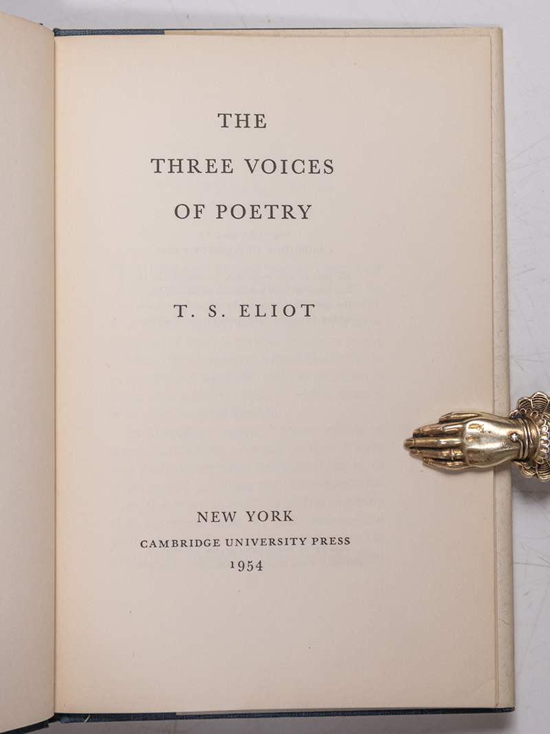 The Three Voices of Poetry.