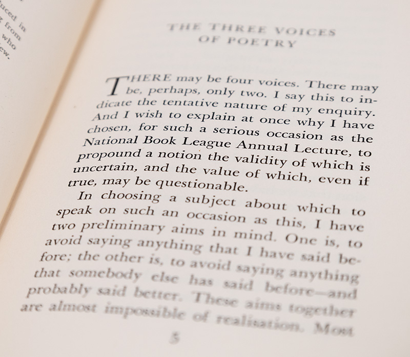 The Three Voices of Poetry.