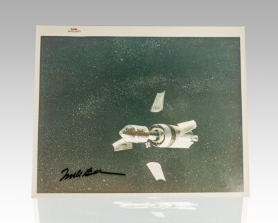 Frank Borman Signed “Apollo 8 Mission – Artist Conception” Photograph.
